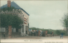 95 CHARS / Avenue De La Gare / BELLE CARTE COULEUR - Chars