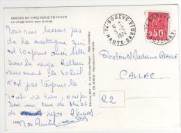 Cachet Rond Pointillé De 74 Bogeve , Haute Savoie  / Carte , Postcard Du  5/2/74 - Covers & Documents