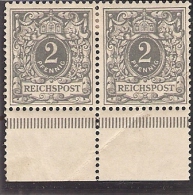 Yvert 44  2pf En Paire Neuve * - Unused Stamps