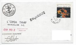 13199 - CGM MARION DUFRESNE - OP - 92-2  TAAF - Covers & Documents