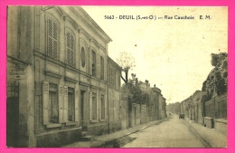 CPA 95 DEUIL - Rue Cauchoix ° E. M. Malcuit 5662 - Deuil La Barre