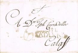 5562. Carta Entera Pre Filatelica ISONA (Lerida) 1801 - ...-1850 Vorphilatelie