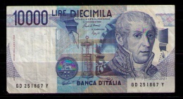 ITALIA - 10000 LIRE - VOLTA - USADO - 10.000 Lire