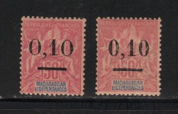 MADAGASCAR  N° 53 * TI & TII - Unused Stamps
