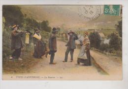 Delcampe - CPA TYPES D AUVERGNE, LA BOURREE En 1916!! - Musik