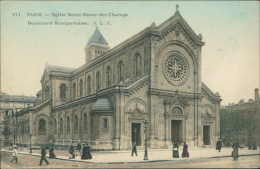 Delcampe - 75 PARIS 06 / Eglise Notre Dame Des Champs, Boulevard Montparnasse / - Paris (06)