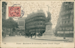 Delcampe - 75 PARIS 06 / Boulevard Saint Germain, Statue Claude Chappe / - Paris (06)