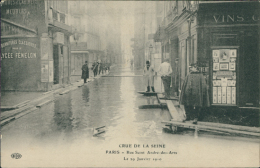 Delcampe - 75 PARIS 06 / Inondations 1910, Rue St André Des Arts / - Paris (06)