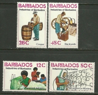 Barbados    "Industries "    Set     SC# 483-86   MNH** - Barbados (1966-...)