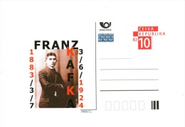 Czech Republic  - Franz Kafka,  Special Postal Stationery, MNH - Postkaarten