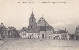 (c) Samer - Le Grand'Place, L'église Et La Mairie - Samer