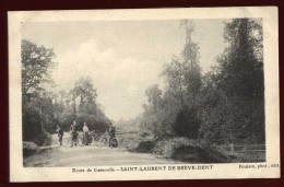 Cpa Du 76  Saint Laurent De Brève-Dent Brèvedent Route De Gaineville LOR4 - Saint Romain De Colbosc