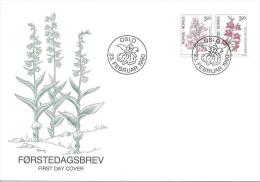 Oslo 23/2/1990 Oslo Série Courante Orchidée. - FDC