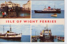 Angleterre..Ile De Wight..Isle Of Wight Ferries..belle Multi-vues..animée..bateaux..ferries - Andere & Zonder Classificatie