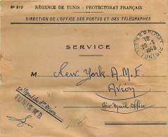 1948  Lettre En Franchise Du Service Des Postes Pour Les USA - Brieven En Documenten