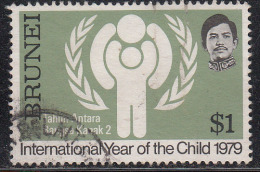 Brunei 1979 Used International Year Of Child, IYC, Smiling Children, Emblem - Brunei (...-1984)