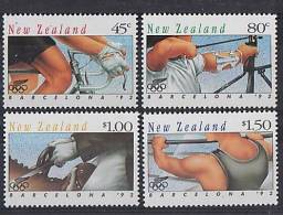 NEW ZEALAND, J.O. BARCELONA92 4V NEUFS *** (MNH SET) - Summer 1992: Barcelona