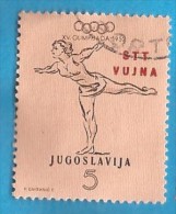 1952 SPORT OLYMPISCHE SPIELEN HELSINKI  GYMNASTIK JUGOSLAVIJA ITALIJA TRIESTE B USED - Oblitérés