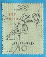 1952 SPORT OLYMPISCHE SPIELEN HELSINKI  SPRINT JUGOSLAVIJA ITALIJA TRIESTE B USED - Usados