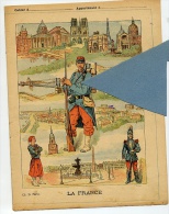 UNIFORMES MILITAIRES La FRANCE 1889 Couverture Protège Cahier Coll.CH. D. PARIS - Schutzumschläge