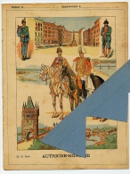 UNIFORMES MILITAIRES AUTRICHE HONGRIE Couverture Protège Cahier Coll.CH. D. PARIS - Protège-cahiers