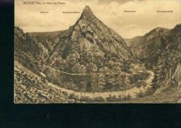 Litho Bodetal Bei Thale Schurre Königsruhe Hexentanzplatz Um 1910 - Thale