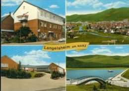 Langelsheim Kr. Goslar MB Schule Wohngebiet Gasthaus Siedlung Col. 60er - Goslar