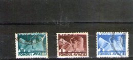 1936 -  Timbres Pour  Fonds Aviation Y&T No P.A. 25/27 - Oblitérés