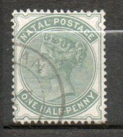 NATAL  Victoria 1/2p Vert Bleu 1874-80 N°28 - Natal (1857-1909)
