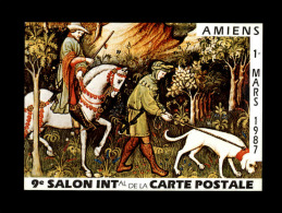 CARTES DE SALONS - 80 - AMIENS - 7è Salon De La Carte Postale 1987 - Bourses & Salons De Collections