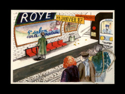 CARTES DE SALONS - 80 - ROYE - 4è Salon De La  Carte Postale - 1987 - Métro - Bourses & Salons De Collections