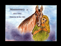 CARTES DE SALONS - 95 - MONTMORENCY - Exposition - 1987 - Bourses & Salons De Collections