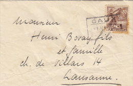 Lettre De Caux, Poste Ferroviaire 1938 - Covers & Documents