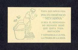 Carte De Parfum: Polvo Higienico Nevadina (9´5 X 5´5 Cms) (Ref.64902) - Anciennes (jusque 1960)