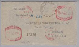 Brasilien 1942-10-16 Rio De Janeiro Zensurbrief Nach Neuchatel Mit Firmenfreistempel #1019 - Storia Postale