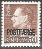 DENMARK  #50 ØRE ** POSTFÆRGE, STAMPS FROM YEAR 1974 - Fiscale Zegels