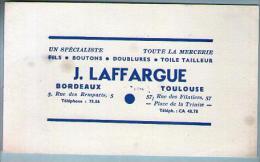Buvard J. Laffargue Bordeaux Toulouse - Mercerie Fils Boutons Toile Tailleur ... - Textile & Clothing