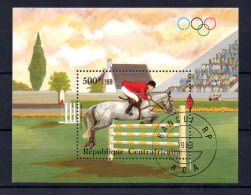 Centrafricaine 1983, Hippisme, Saut Obstacle, 10 X  BF 64 Ob, Cote 18 € - Jumping