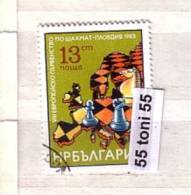 BULGARIA / Bulgarie 1983 CHESS 1v.- Used (O) - Usados