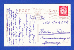 CARTE POSTALE -- CACHET . WEST HARTLEPOOL - 15.AUG.1958 - Cartas & Documentos