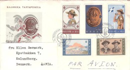 GREECE  #LETTERS FROM YEAR 1963 SEND TO DENMARK - Storia Postale