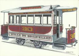 Tramway -- Remorque  De  1876.  Compagnie Brésilienne Des Tramways     (2 Scans) - Trasporto Pubblico Stradale