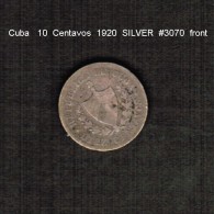 CUBA    10  CENTAVOS   SILVER  1920  (KM # 12) - Cuba