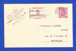 CARTE POSTALE -- CACHET . ANTWERPEN -17.II.1941 - Cartes Postales 1934-1951