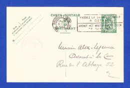 CARTE POSTALE -- CACHET . BRUXELLES - 5.11.1935 - Briefkaarten 1934-1951