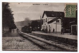 Cpa 52 - Bourmont - La Gare - (avec Train) - Bourmont
