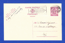 CARTE POSTALE -- CACHET . BRUXELLES (MIDI)- 4.X.1936 - Cartes Postales 1934-1951