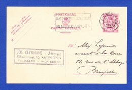 CARTE POSTALE -- CACHET . ANTWERPEN - 19.X.1940 - Cartes Postales 1934-1951