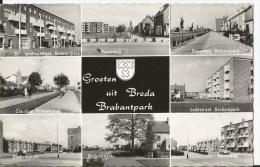 CPSM - Breda - Groeten Uit Breda Brabantpark - Beverweg - - Jadestraat - Brabanplein - Claudius Prinsenlaan - Breda