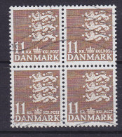 Denmark 1989 Mi. 940     11.00 Kr Small Arms Of State Kleines Reichswaffen 4-Block !! - Blokken & Velletjes